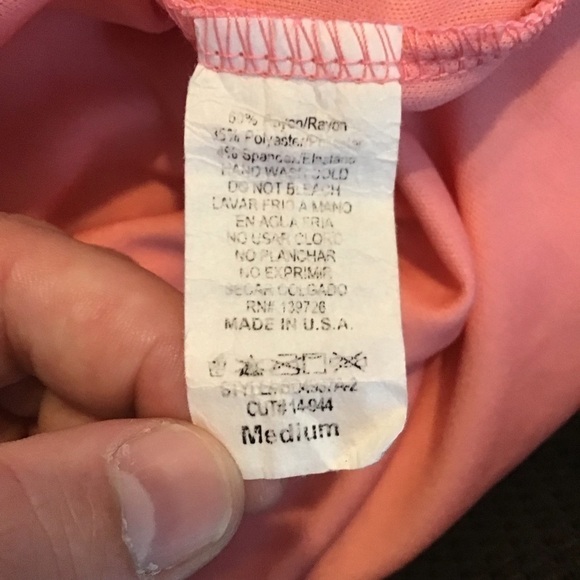 Honey Punch Dress Size M Peach Sleeveless Textured Back Zip - Picture 7 of 7